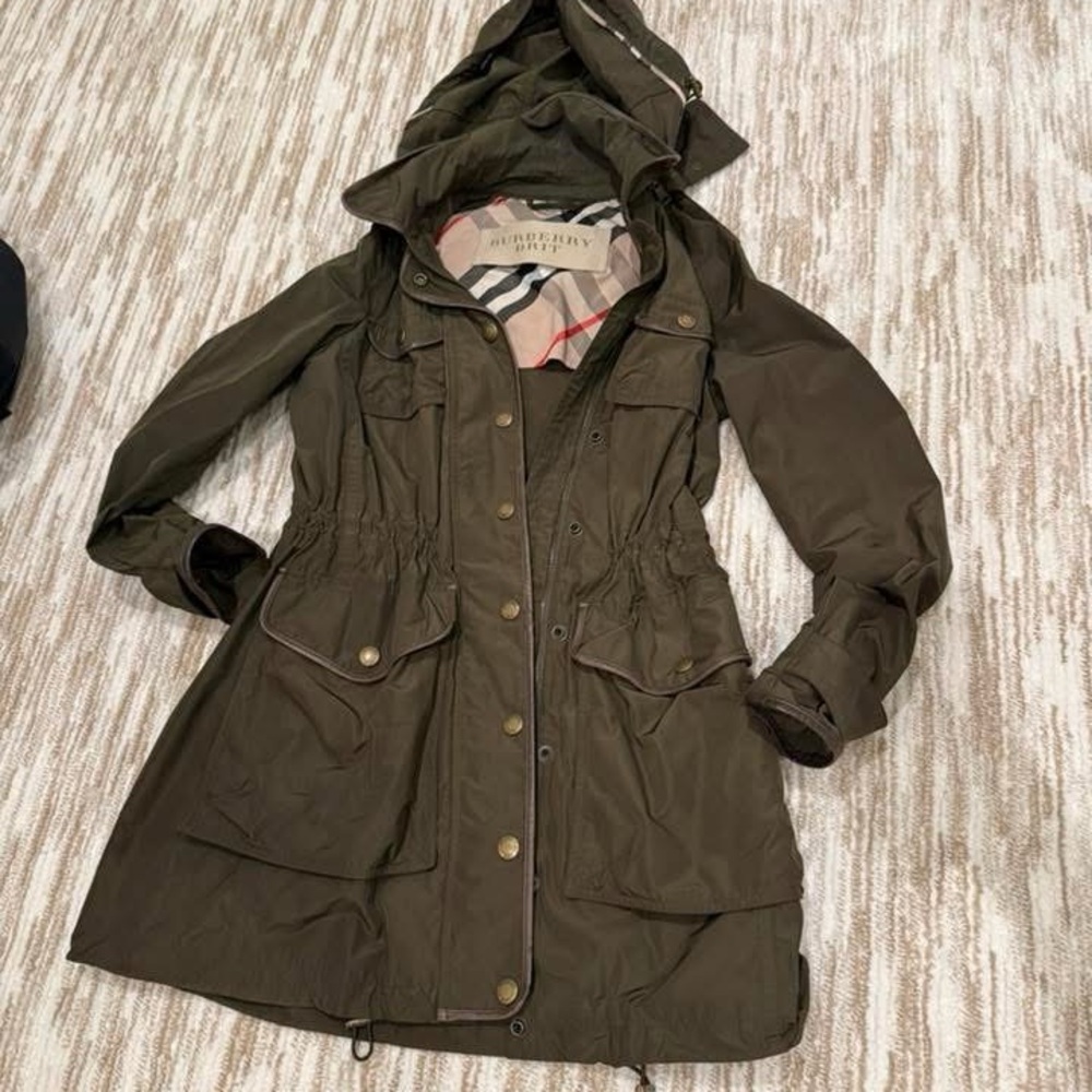 Burberry Dark Olive Utility Jacket